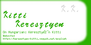 kitti keresztyen business card